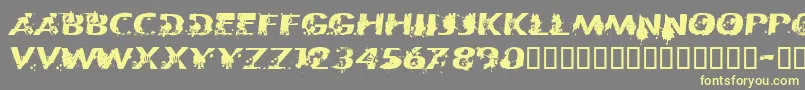 CfpatriotesRegular Font – Yellow Fonts on Gray Background