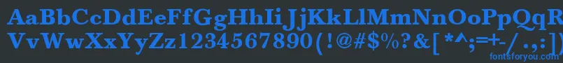 Jason Font – Blue Fonts on Black Background