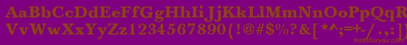 Jason Font – Brown Fonts on Purple Background