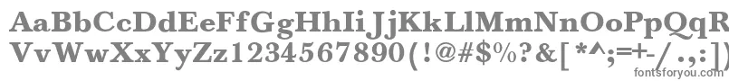 Jason-fontti – harmaat kirjasimet valkoisella taustalla