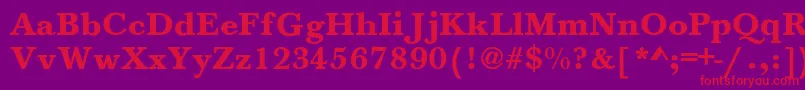 フォントJason – 紫の背景に赤い文字