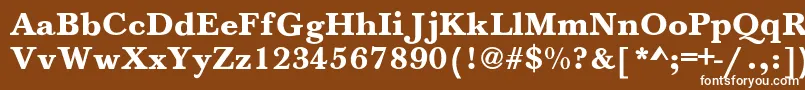 フォントJason – 茶色の背景に白い文字