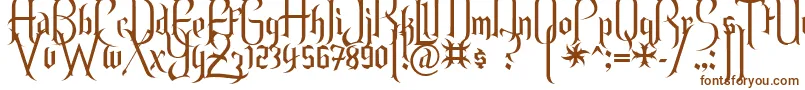 Lisätietoja Endor ffy-fontista Endor ffy-fontti – ruskeat fontit valkoisella taustalla