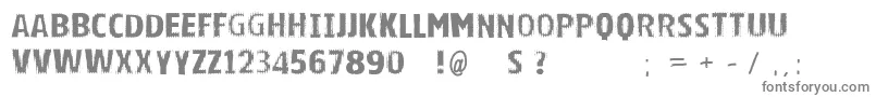 Vtksbright Font – Gray Fonts on White Background