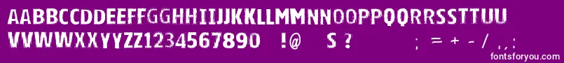 Vtksbright-Schriftart – Weiße Schriften auf violettem Hintergrund