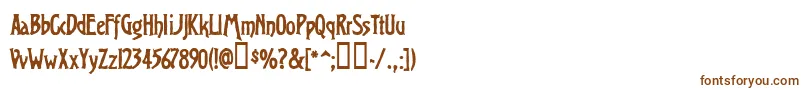 Шрифт Virso – коричневые шрифты на белом фоне