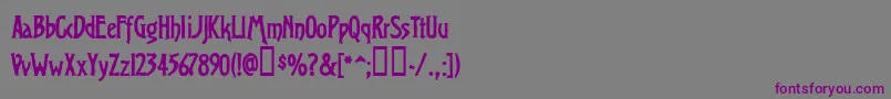 Шрифт Virso – фиолетовые шрифты на сером фоне