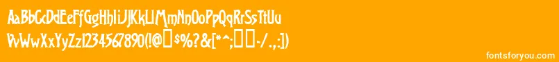 フォントVirso – オレンジの背景に白い文字