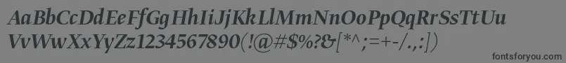 fuente GretadisplayproMediumitalic – Fuentes Negras Sobre Fondo Gris