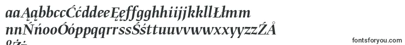 Шрифт GretadisplayproMediumitalic – польские шрифты