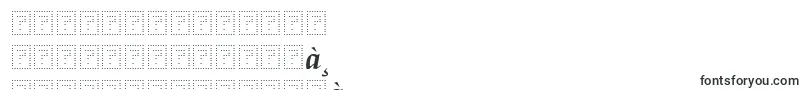 Czcionka GretadisplayproMediumitalic – tajskie czcionki
