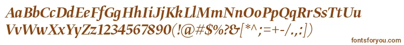 Weitere Informationen zur GretadisplayproMediumitalic-Schriftart GretadisplayproMediumitalic-Schriftart – Braune Schriften auf weißem Hintergrund