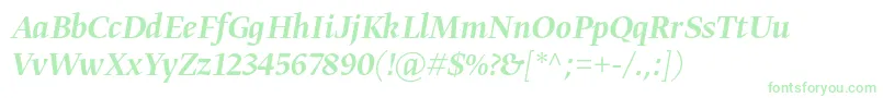 GretadisplayproMediumitalic-fontti – vihreät fontit