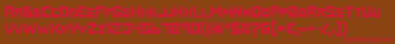 Baumarkt ffy Font – Red Fonts on Brown Background