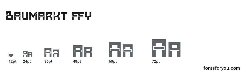 Baumarkt ffy Font Sizes