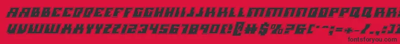 More about MicronianAcademyItalic Font MicronianAcademyItalic Font – Black Fonts on Red Background