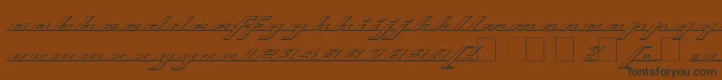 Topso Font – Black Fonts on Brown Background