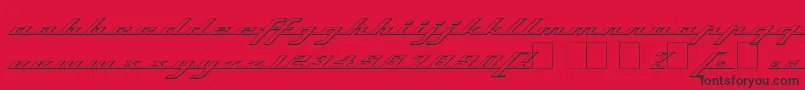 Topso Font – Black Fonts on Red Background