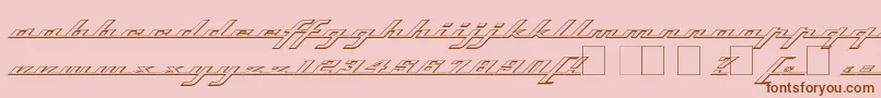 Topso Font – Brown Fonts on Pink Background