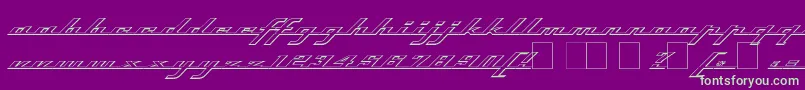 Topso Font – Green Fonts on Purple Background