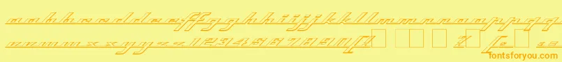 Topso Font – Orange Fonts on Yellow Background