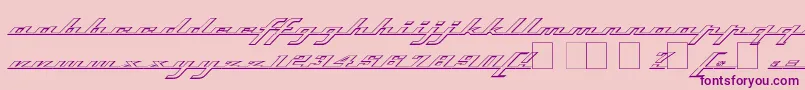 Topso-Schriftart – Violette Schriften auf rosa Hintergrund