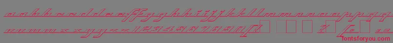 Topso Font – Red Fonts on Gray Background
