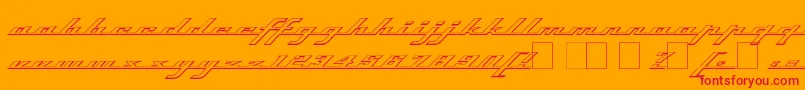 Topso Font – Red Fonts on Orange Background