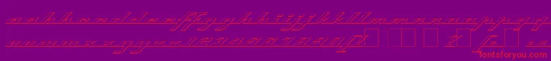 Topso Font – Red Fonts on Purple Background