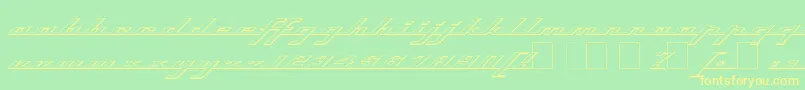 Topso Font – Yellow Fonts on Green Background