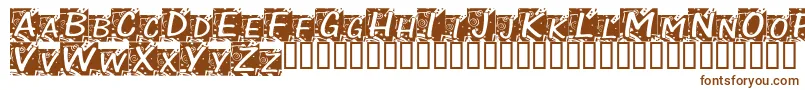ChloeConfetti-fontti – ruskeat fontit valkoisella taustalla