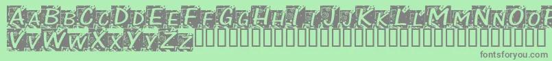 ChloeConfetti Font – Gray Fonts on Green Background