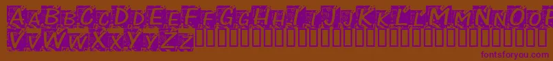ChloeConfetti Font – Purple Fonts on Brown Background