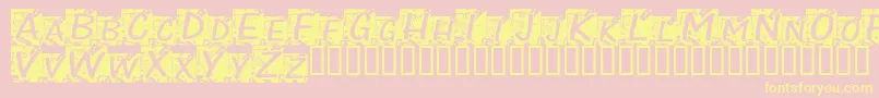 ChloeConfetti Font – Yellow Fonts on Pink Background