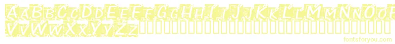 Czcionka ChloeConfetti – żółte czcionki