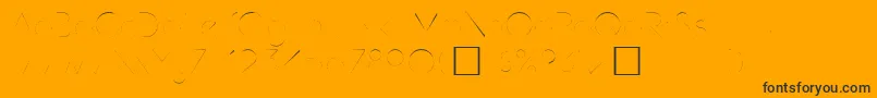 Czcionka Hamburg – czarne czcionki na pomarańczowym tle