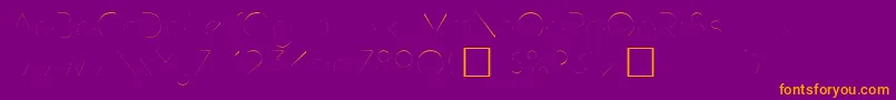 Hamburg Font – Orange Fonts on Purple Background