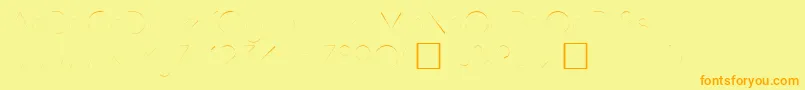 Hamburg-fontti – oranssit fontit keltaisella taustalla