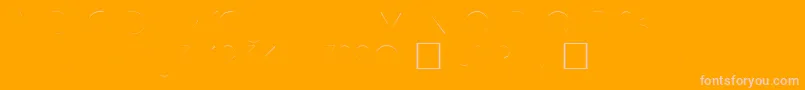 Hamburg Font – Pink Fonts on Orange Background