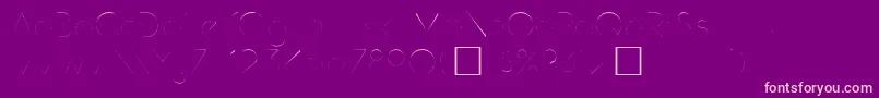 Hamburg Font – Pink Fonts on Purple Background