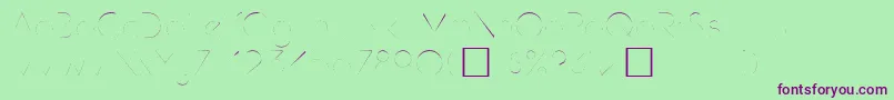 Hamburg Font – Purple Fonts on Green Background