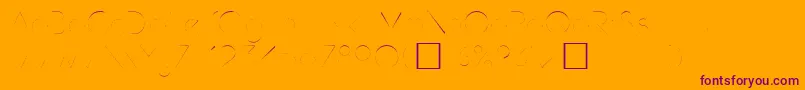 Hamburg Font – Purple Fonts on Orange Background