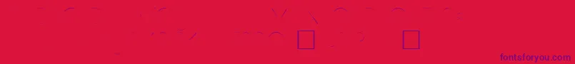 Hamburg-Schriftart – Violette Schriften auf rotem Hintergrund