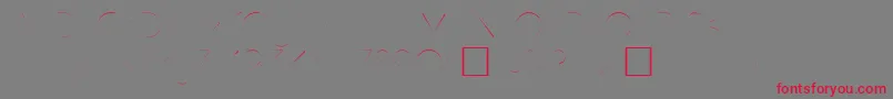 Hamburg Font – Red Fonts on Gray Background