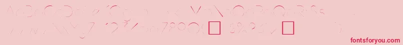 Hamburg Font – Red Fonts on Pink Background