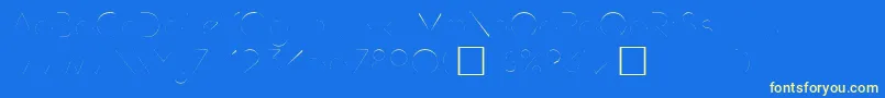 Hamburg Font – Yellow Fonts on Blue Background