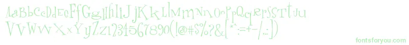 Randumhouse Font – Green Fonts on White Background