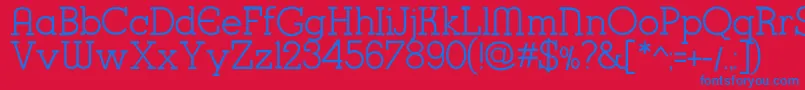 K22KarnakDeco Font – Blue Fonts on Red Background