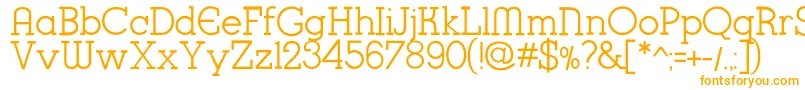 K22KarnakDeco Font – Orange Fonts on White Background