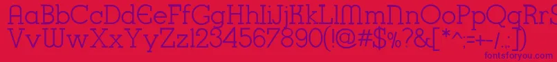 K22KarnakDeco Font – Purple Fonts on Red Background